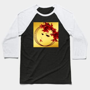 Yellow Red Beauty Baseball T-Shirt